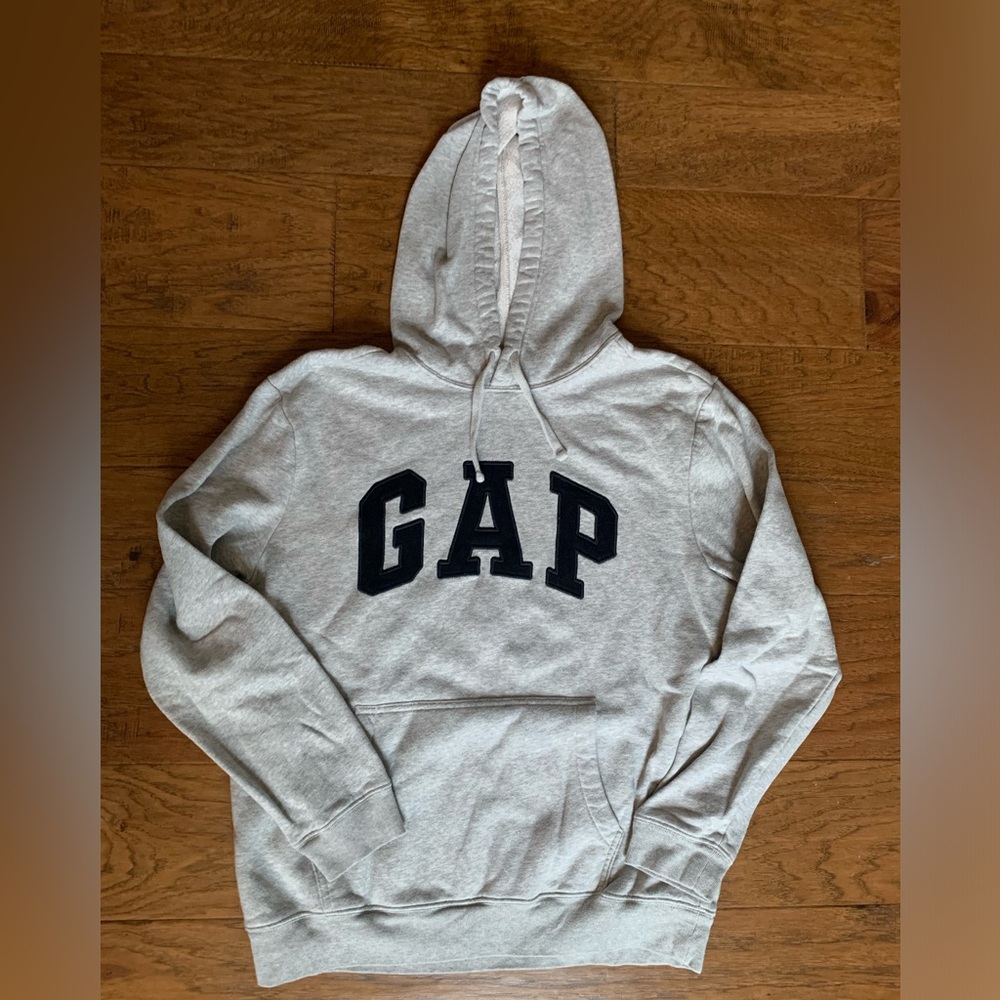 GAP Gray Hoodie with Black Logo